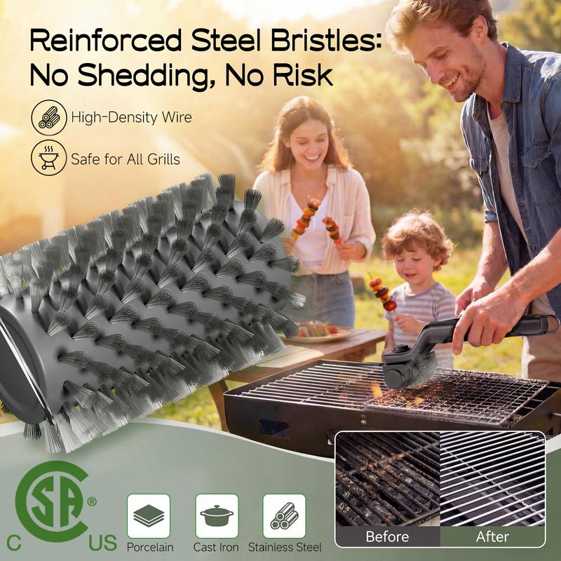 GrillMaster Pro™ Cordless BBQ Cleaning Brush – Rechargeable & Deep Cleaning Power