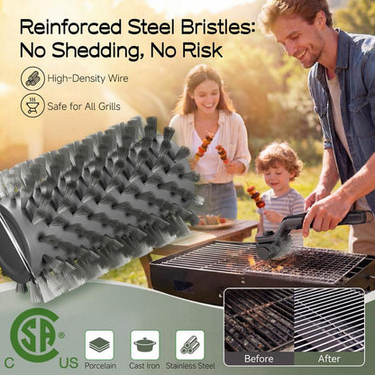 GrillMaster Pro™ Cordless BBQ Cleaning Brush – Rechargeable & Deep Cleaning Power