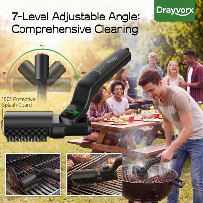GrillMaster Pro™ Cordless BBQ Cleaning Brush – Rechargeable & Deep Cleaning Power