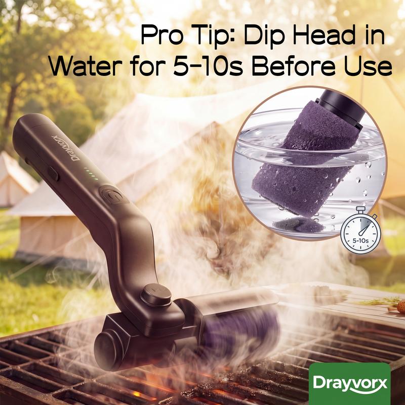 GrillMaster Pro™ Cordless BBQ Cleaning Brush – Rechargeable & Deep Cleaning Power