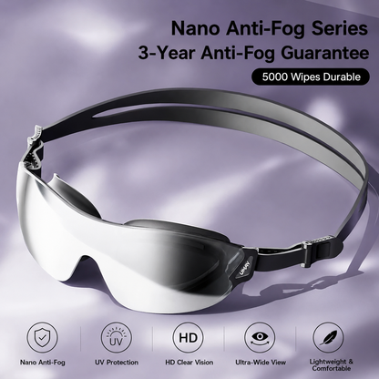 PanoX HD Swim Goggles – Stylish, Ultra-Wide Vision, Anti-Fog & UV Protection