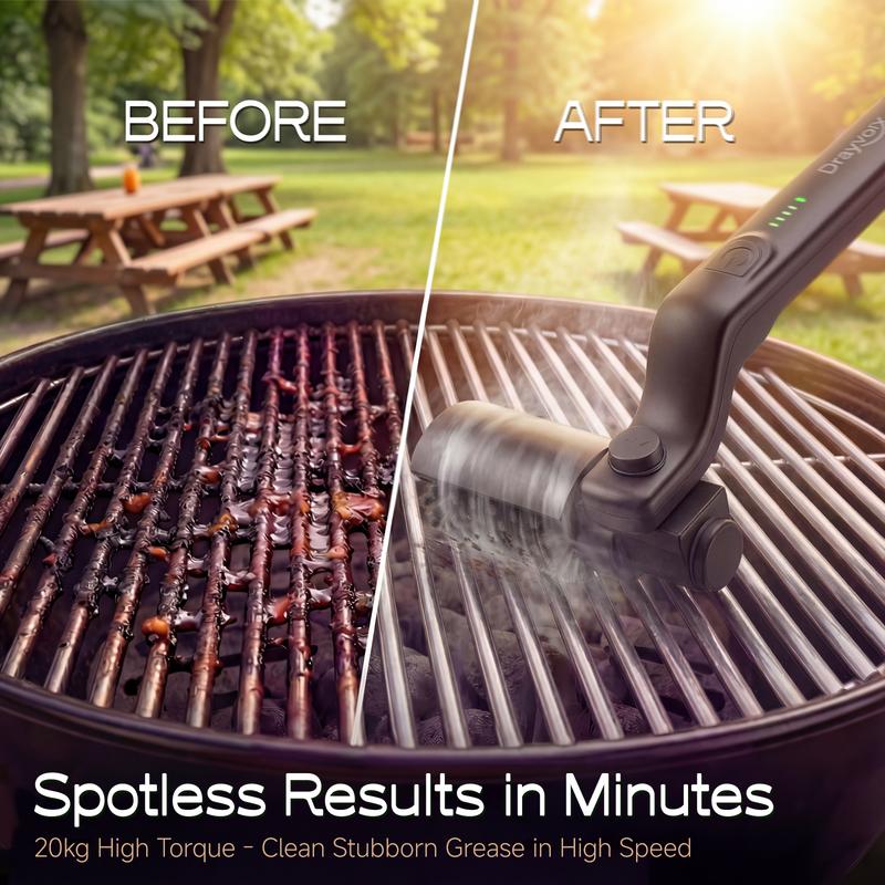 GrillMaster Pro™ Cordless BBQ Cleaning Brush – Rechargeable & Deep Cleaning Power