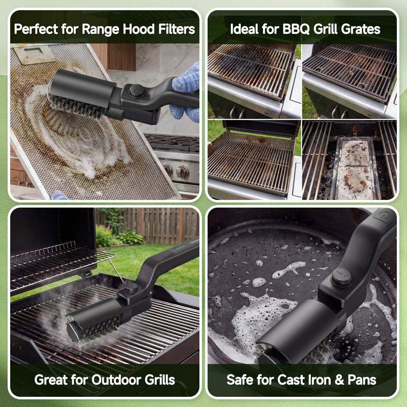 GrillMaster Pro™ Cordless BBQ Cleaning Brush – Rechargeable & Deep Cleaning Power